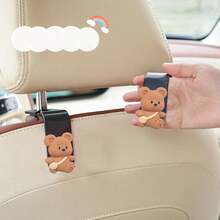 1pc/2pcs Cartoon Car Seat Headrest Hook, Multifunctional Hanger For Car - one-size - View 4