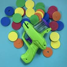 Interactive Cat Toy Launcher Set, Includes Foam Discs - Manual Launcher, Suitable For Pet Play And Exercise, Durable Plastic Material, No Batteries Required - Colorful Discs, Suitable For Party Games And Fun Activities - Multicolor - View 12