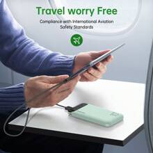 Batterie externe, Power Bank 22,5 W, chargeur portable 10 000 mAh, charge rapide avec LED, compatible avec téléphone, Sasung, Pad, etc.