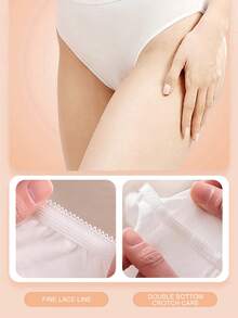 具有抗菌功效的一次性女士内裤，独立包装。非常适合孕妇、产后女性使用，也适合旅行、户外活动、经期和产后穿着。