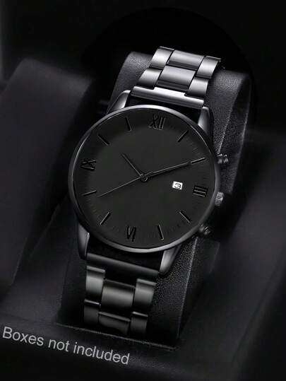 ساعة رجالية كاجوال بطراز صناعي، قرص دائري، ساعة كوارتز مثالية للارتداء اليومي، هدايا عيد الميلاد، الحفلات، التجمعات العطلات، والهدية المثالية لنفسك أو أصدقائك