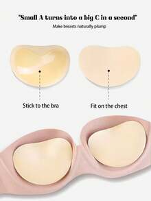 4对/2对/1对比基尼泳装内衣三角海绵自粘加厚胸垫插片，泳衣文胸海绵胸垫内衣垫小胸加大一起，可拆卸海绵垫三角胸垫无痕隐形