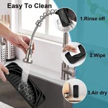 1 Pieza Almohadilla de silicona para dispensador de agua, Tapete antigoteo de silicona multiusos para refrigerador, máquina de café y barra