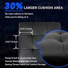 Rolling Creeper Garage Shop Seat For Men, Padded Mechanics Stool With Tool Tray Storage For Garage, Rolling Workshop Stool With Wheels, Auto Creeper Seat, 330 LBS Capacity, Heavy Duty, Black - 黑色 - 查看 3