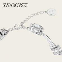 Swarovski Constella Double Circle Bracelet Women's Round Cut White Rhodium Plated 5638697 - White - View 7