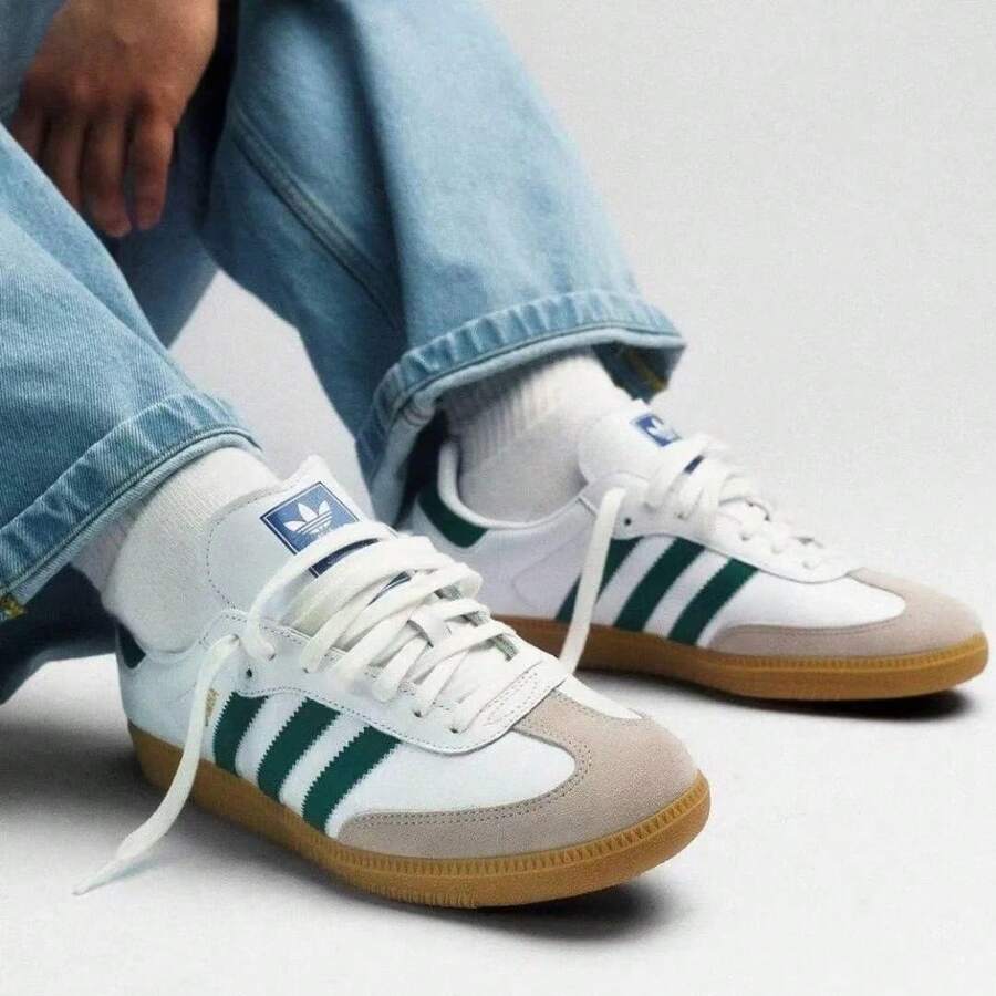 Adidas Originals SAMBA OG 男女通用鞋,2026 春季新款休闲运动鞋,训练鞋,T 字头鞋 JI3202 - 白色 - 查看 1
