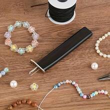 1 件装 DIY 珠宝制作工具 - 串珠线打结器，适用于手链和丝线制作，塑料