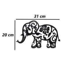 Quadro Vazado Elefante Decorativo Sala Escritório, quadro decorativo preto vazado MDF decoração