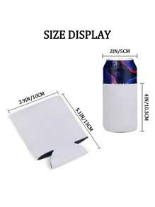 1/3/5/10/12/24 PCS Customized Can Cooler Sleeves, Personalized Foldable Insulated Beverage Bottle Holder With Logo Image Text For Wedding Graduation Birthday Party