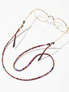 5pcs Bohemian Style Fashion Eyeglass Chain, Multi-Functional Mask Holder, Suitable For Women's Travel & Daily Use, Stylish Beaded Eyeglass Lanyard, Non-Slip Fashion Eyeglass Chain And Mask Holder - Multicolor - View 9