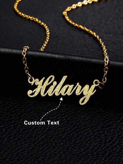 Collar con nombre personalizado, collar colgante de moda de lujo de alta gama mate, adecuado para parejas, amigos, familia, cumpleaños, aniversario, vacaciones, moda, casual, minimalista, unisex, hippie personalizado, personalizado, único, regalo ideal para novia, mamá, familia, amigos, hija, abuelos, aniversario, cumpleaños, uso diario, baile de graduación, Día de la Madre, San Valentín, graduación, boda