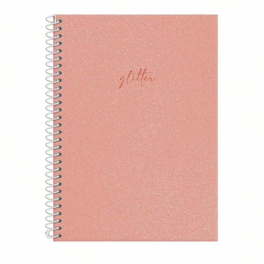 iscool Spot Glitter Colors Spiral Notebook For Girls - 桃子(閃光) - 查看 1