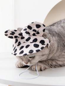 Cats & Dogs Summer Sun Hats With Ear Holes, Pets UV Protection Sunhat For Siamese & Devon Rex Cats - Green - View 6