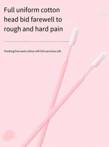 100pcs/300pcs Nano Cosmetic Swab, Thin Head, Makeup Changing, Eyeliner Wiping, Eyelash Removing, Cleaning Stick, Special Stick For Embroidery (100 Pieces)