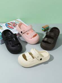 Sandale noi de vară respirabile cu dublă utilizare papuci de plajă pantofi cu plat papuci casual confortabili papuci sport papuci cu fund gros la modă anti-alunecare miros EVA papuci drăguț desene animate - Roz - Vizualizare 1