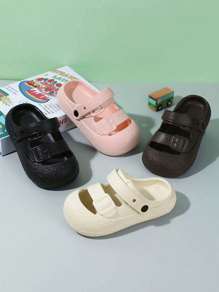 Sandale noi de vară respirabile cu dublă utilizare papuci de plajă pantofi cu plat papuci casual confortabili papuci sport papuci cu fund gros la modă anti-alunecare miros EVA papuci drăguț desene animate - Roz - Vizualizare 1