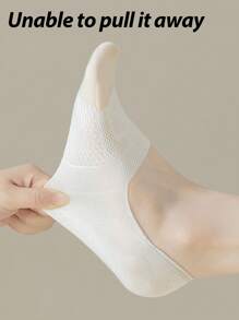 1/3/6 pares de calcetines invisibles de corte bajo para mujer con silicona antideslizante, malla, soporte del arco, para uso casual, deportivo y de verano