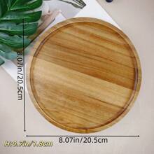 Versatile Round Wooden Tray, Made Of Rosewood, Suitable For Kitchen, Dining Room, Dining Table Tray, For Coffee, Tea, Cake, Cheese, Bread, Home And Kitchen Decor, Ideal Gift For Christmas, Halloween, Valentine's Day, Thanksgiving