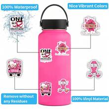 50 件红丝带贴纸乙烯基美学贴纸剪贴簿、日记本、笔记本电脑、保险杠、滑板、水瓶、电脑、手机、卡通、安全帽、汽车贴纸 - 彩色 - 查看 6