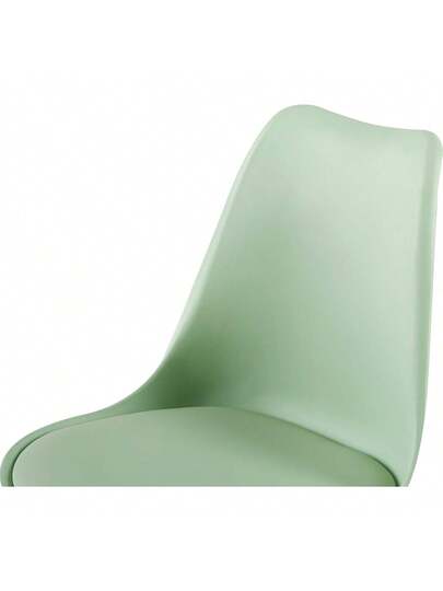 Set Of EGGREE Dining Chairs, Kitchen Chairs Wooden Legs, PU Leather Upholstered Office Moderne Gelato Groen view 8