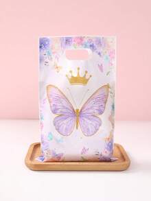 Bộ 10/25/50 túi quà chủ đề phi hành gia, đồ trang trí tiệc chủ đề phi hành gia, quà tặng sinh nhật, túi đựng quà, bộ quà tặng tiệc tiết lộ giới tính, bộ túi quà tặng tiệc mừng em bé, đồ dùng cửa hàng, túi mua sắm. - Bươm bướm - Xem 4