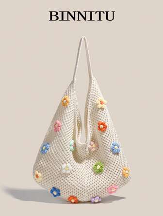 Sommer Neue Strand-Urlaubsstil Lässige Mode Stroh Shopper Tasche für Frauen, Große Kapazität Schulter Einkaufstasche, Strand-Notwendigkeiten, Strand-Utensilien, Strand-Zubehör & Sommer-Grundausstattung, Neuestes Urlaubstasche