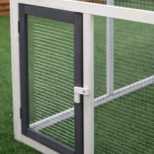 PawHut Wooden Chicken Coop Hen House Enclosure Garden With Ramp Run Nesting Box - 1 - View 9