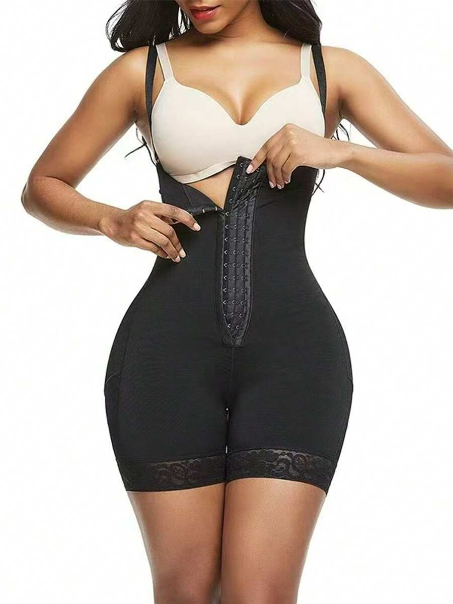 Improve Your Figure And Enhance Your Temperament, Say No To Body Anxiety, Help Shape Your Figure, High-Waist One-Piece With Button-Up Waist Cincher And Tight-Fitting, Women's One-Piece Shaping Garment, Women's Postpartum Shaping Garment.