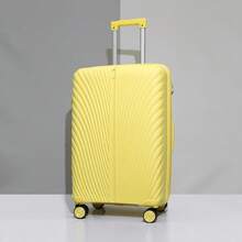 Solid Color Minimalist Suitcase Trolley Luggage, Large Capacity For Students, Traveling, Business Trips, New Model Cabin Size Holiday Vacation Travel Accessories Summer Travel Essentials Graduation Bag For School School Accessories School Stuff - Multicolor - View 13