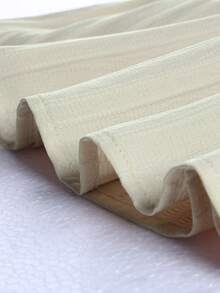 2pcs Girls Pearl Trim Shorts And Camisole Set, Casual Summer Outfit - Beige - View 6