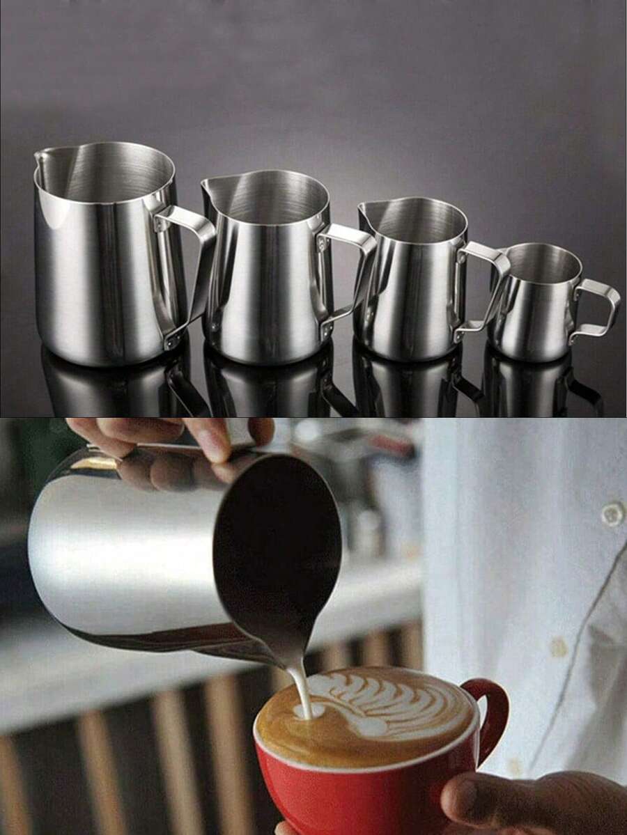 100ML/350ML/600ML/1000ML 高品质不锈钢奶泡器，打造完美拿铁艺术，多种尺寸可选，是家庭咖啡师和咖啡爱好者的理想选择 - 提升您的咖啡体验，不锈钢奶泡器 - 拿铁艺术奶泡器 - 咖啡奶泡器 - 奶泡工具 - 咖啡配件 - 家庭咖啡师设备 - 浓缩咖啡奶泡器 - 咖啡制作工具 - 重返校园