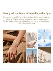 SENBONO Women's Smart Bracelet With Heart Rate/Sleep Monitoring, Pedometer Smart Ring, Compatible With Android And IOS - Multicolor - View 4