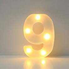 1pc DIY Illuminated Letter Light, 26 Letters And 10 Numbers Options, Suitable For Children Room, Nursery, Birthday, Holiday Decor, Girl's Room Decor, Home Decor, Engagement Party, Wedding, Birthday Party, Christmas Light, Home Bar Decor