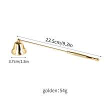 1pc Extinguishing Candle Tool Set, Stainless Steel Bell-Shaped Candle Snuffer, Aromatherapy Candle Accessories, Home Decor Stainless Steel Wick Trimmer Bell, Candle Extinguisher In Horn Shape, Available In Gold, Black, Rose Gold And Silver Colors, Suitable For Home, Restaurant, Cafe, Ball, Party, Christmas, Birthday, Halloween, Mother's Day