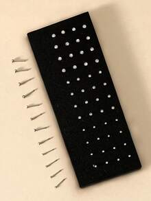 Set de 60 piezas de Pendientes de nariz rectos de tamaños surtidos, aptos para uso diario - Plateado - Ver 1