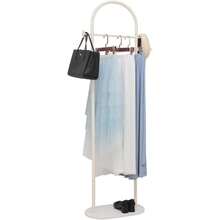 Cre Cra Gold Clothing Rack Marble Base Metal Modern Coat Rack Stand Clothes Rack Stand For Bedroom Standing Garment Rack Heavy Duty Coat Hanger Rack Stand For Bag Hat Scarf Jacket - Beige1 - View 2