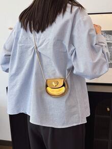 Fashionable Lipstick Shaped Crossbody Bag For Teenage Girls, Coin Purse Shoulder Bag