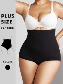 1 pieza Ropa interior moldeadora para mujer, con alta elasticidad, antiarruga, control de barriga, talla grande talla, faja plana para el vientre, modeladora sin costuras, levantadora de glúteos