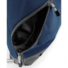 Bagbase Athleisure Water Resistant Drawstring Sports Gymsac Bag (French Navy) - Blue - View 2