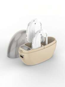 1 Pair Of Hearing-Aid Headphones-Charging Bin, Hearing Aid/Amplifier Suitable For The Elderly, Rechargeable Hearing Aid Suitable For The Elderly, The Best Hearing Aid Suitable For The Elderly With Noise Cancellation Function And Volume Control.
