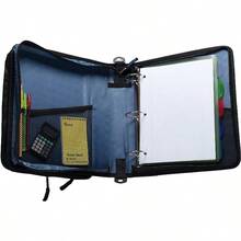 Case It 2 Blue Zipper Binder With Laptop/Tablet Pocket LT-007BLU - 1 - View 4