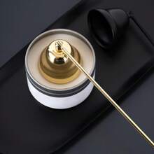 1pc Extinguishing Candle Tool Set, Stainless Steel Bell-Shaped Candle Snuffer, Aromatherapy Candle Accessories, Home Decor Stainless Steel Wick Trimmer Bell, Candle Extinguisher In Horn Shape, Available In Gold, Black, Rose Gold And Silver Colors, Suitable For Home, Restaurant, Cafe, Ball, Party, Christmas, Birthday, Halloween, Mother's Day