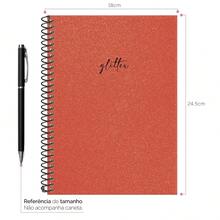 iscool Spot Glitter Colors Spiral Notebook For Girls - Red (Glitter) - View 3