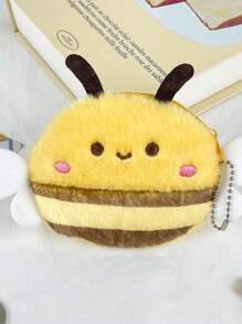 1pc Fashionable & Cute Capybara Plush Coin Purse, Earphone & Lipstick Storage Small Bag, Portable Kids Organizer