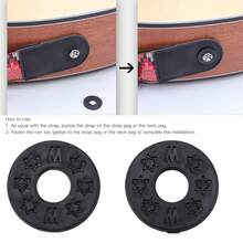 10pcs Professional Rubber Strap Locks For Electric Guitar And Bass - Secure And Guitar Strap Locks With Gasket And Washer - Multicolor - View 11