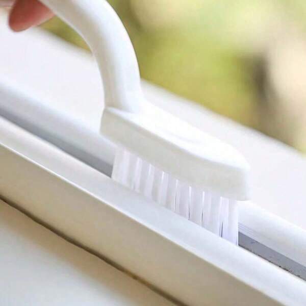 Cepillo de esquina para baño, cepillo de limpieza para grietas de azulejos de piso de baño, herramienta de eliminación de rincones muertos de cocina, cepillo pequeño de cerdas rígidas, de vuelta a la escuela