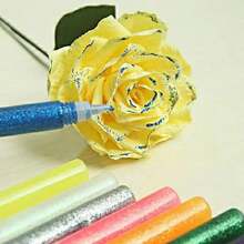 10pcs Colorful Glitter Chalk, Colored Adhesive, Art Drawing Paper Crafts, Painting Phone Case, Gel Glue Pen, Painting & Graffiti Tools, Gold & Silver Powder Colored Pens, Back To School - Multicolor - View 6