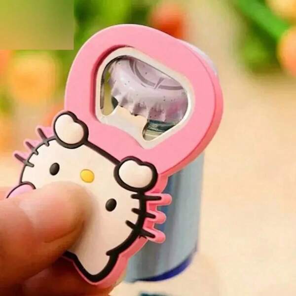 Sanrio 1PC Silicone Bottle Opener - And Multifunctional Kitchen Tool - Perfect For Home Bars And Soda Enthusiasts To Collect And Design, Wine Opener, Party ﻿