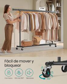 SONGMICS Clothes Drying Racks - الأسود - مشاهدة 3