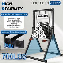 DOBESTS Foldable Power Tower Dip Station Pull Up Bar Free Stand Fitn Equipment For Home Gym Strength Training 700 LBSHeight Adjustable Multifunctional Triangular Legs - BlackStyle21 - View 3